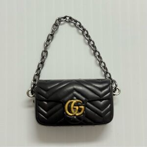 Labubu Purse- Black GG Purse For Pop Marts Labubu Doll